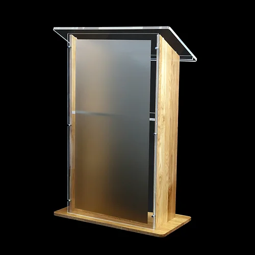 Amethyst 800 Solid Oak/Acrylic Lectern church lectern