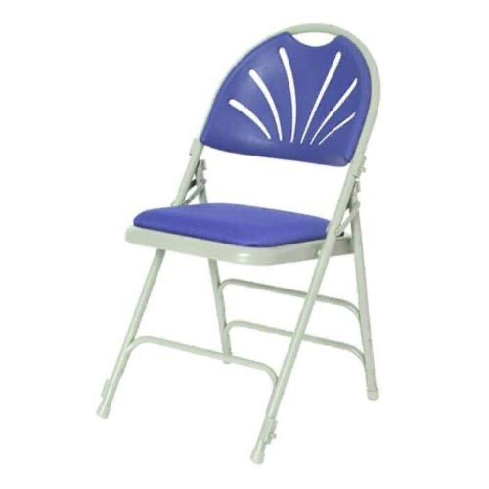 Comfort Fanback Folding Fabric Chair folding church chair