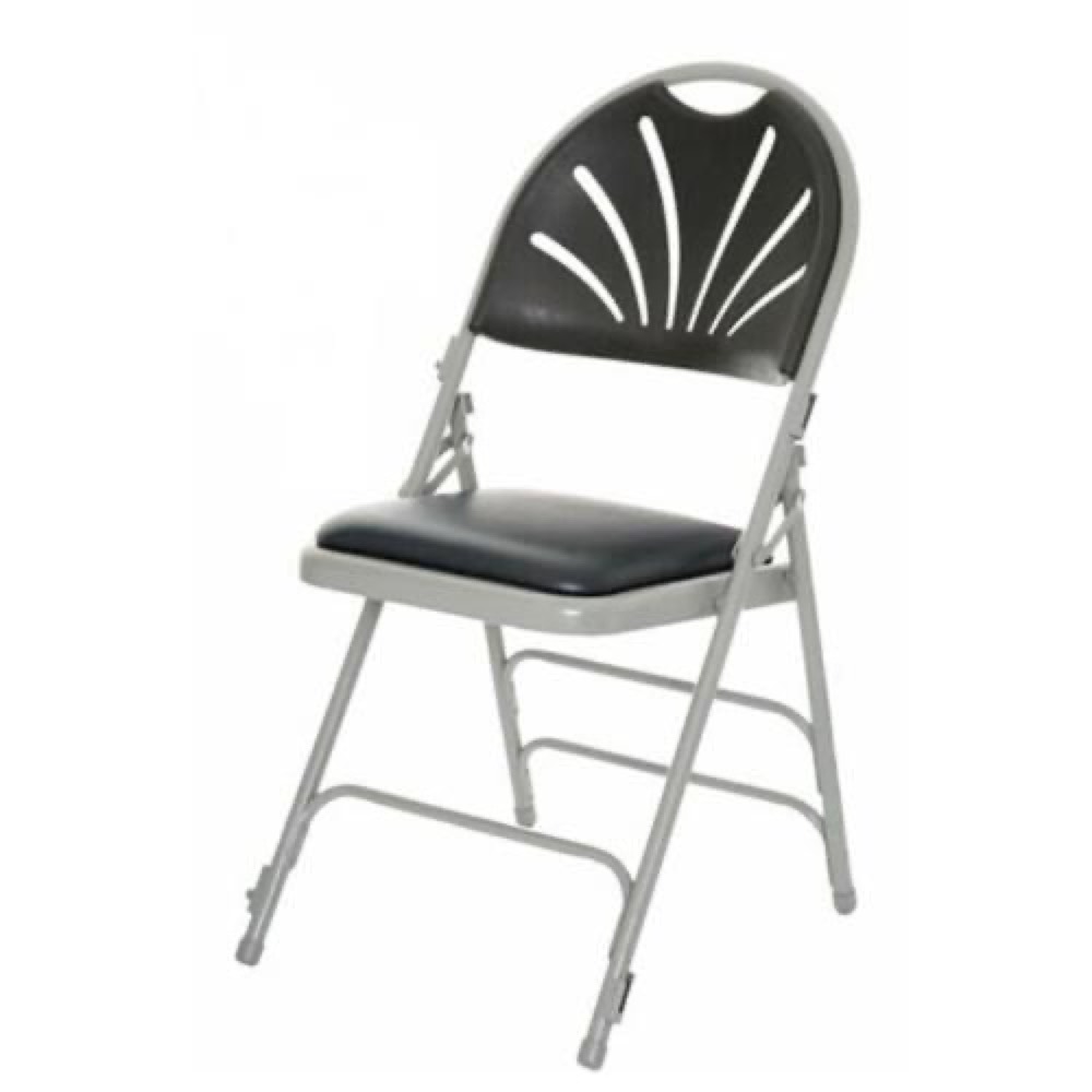 Comfort Fanback Folding Vinyl Chair folding church chair