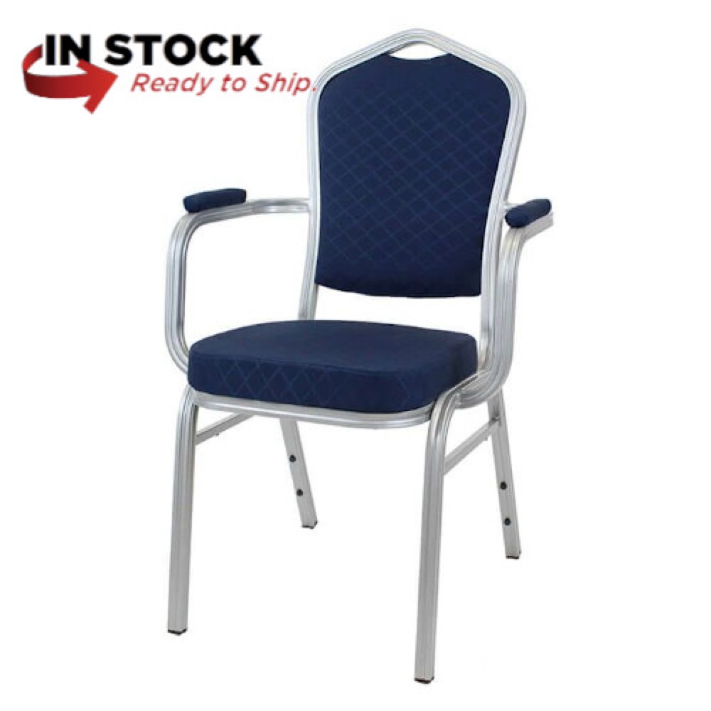 Diamante Alu +Arms metal church chair