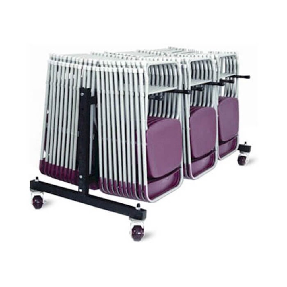 Folding Chair Trolley 1 Row 3 Column chair storage trolley