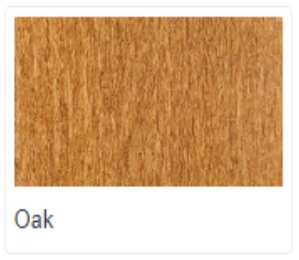 Oak finish